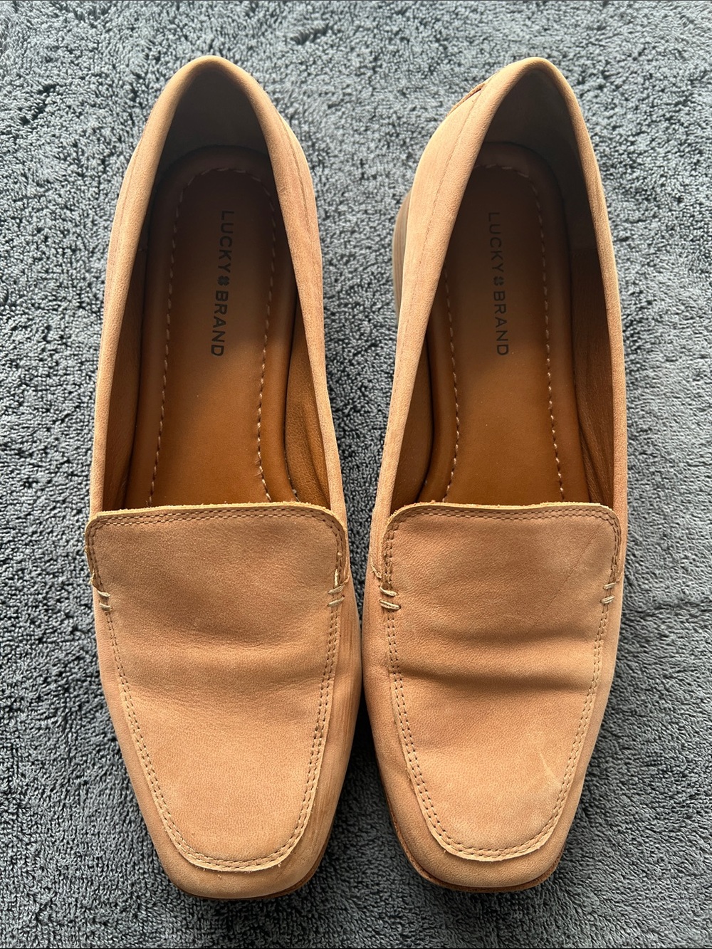 Lucky Brand Women's Suede Loafers in Tan